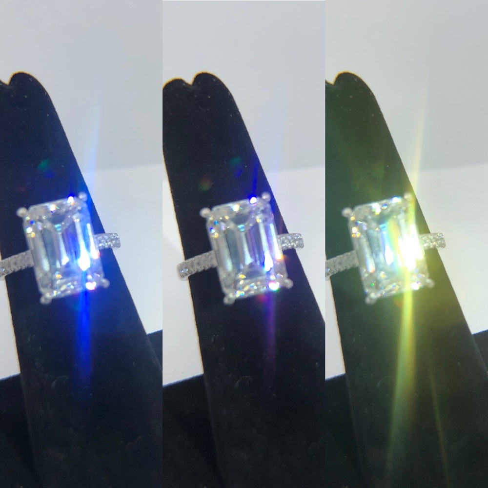 Diamond, Moissanite & Gold Ring Info - Picture 11 of 17